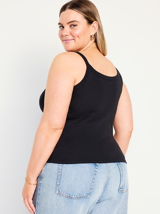 Image number 8 showing, Fitted Rib-Knit Tank Top