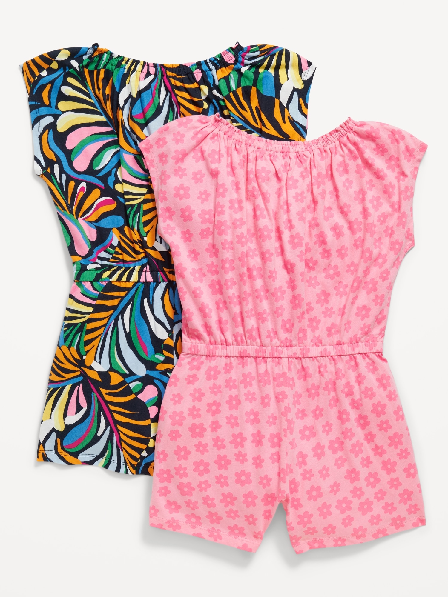 Printed Jersey-Knit Romper 2-Pack for Girls