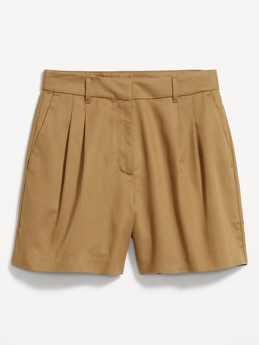 Image number 4 showing, Extra High-Waisted Taylor Trouser Shorts -- 5-inch inseam