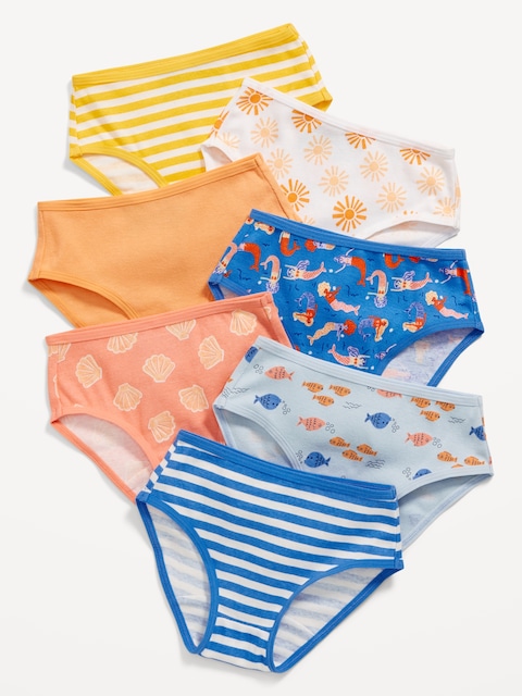 Patterned Underwear 7-Pack for Toddler Girls