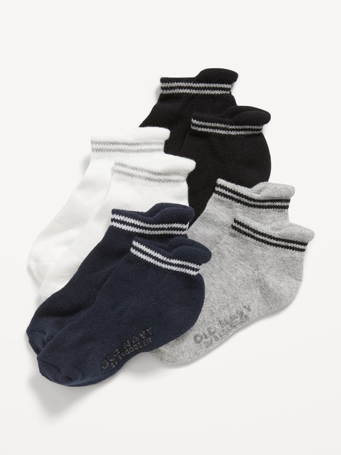 Unisex Ankle Socks 4-Pack for Toddler & Baby