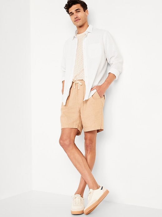 Image number 3 showing, Classic Fit Everyday Linen-Blend Shirt