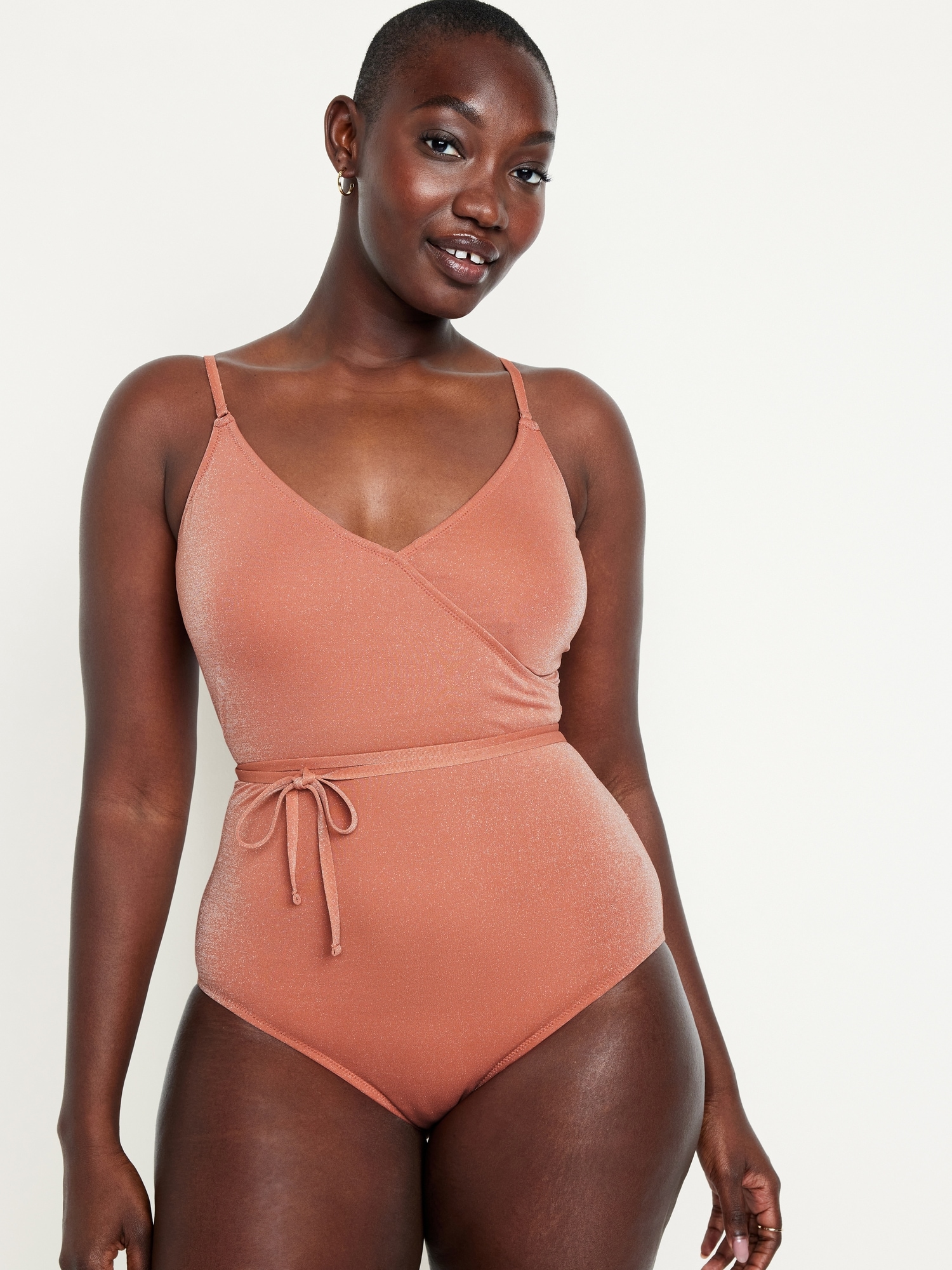 Zip-Front Bikini Swim Top for Women