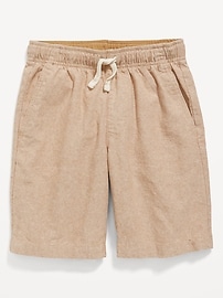 View large product image 4 of 4. Knee Length Linen-Blend Shorts for Boys