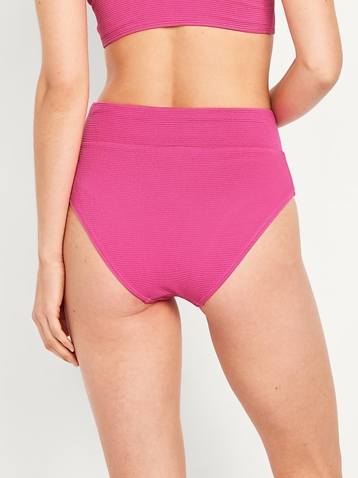 Image number 2 showing, High-Waisted French-Cut Bikini Swim Bottoms