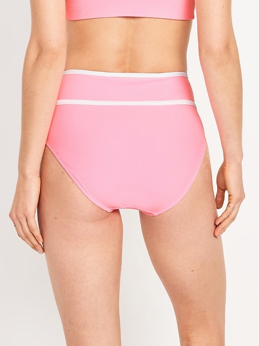 Image number 2 showing, High-Waisted Bikini Swim Bottoms