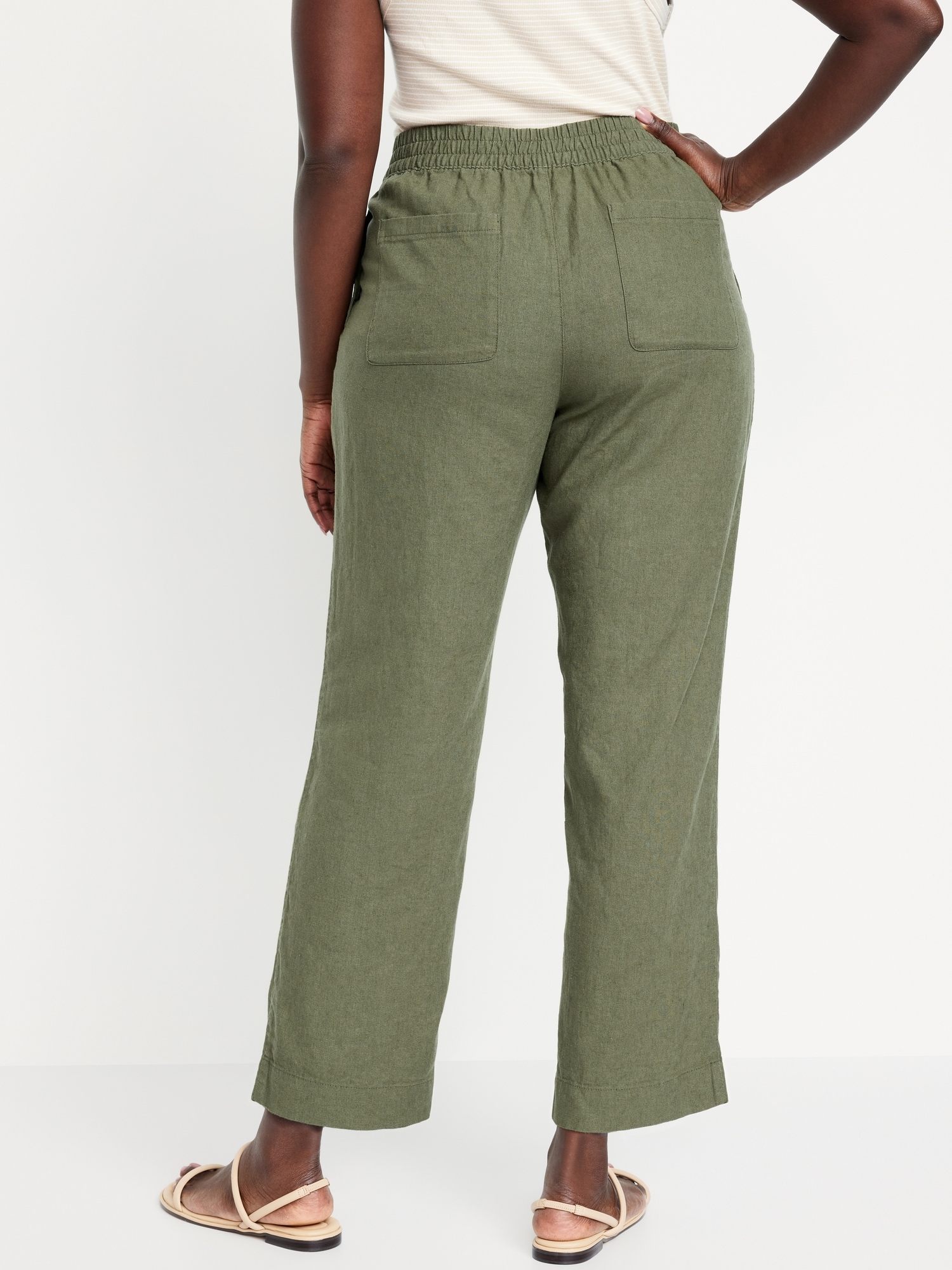BINNY - LILLY PILLIES - Cotton/Linen Pants with Belt – Design