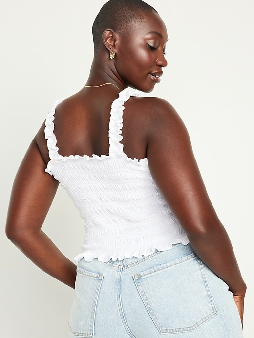 Image number 6 showing, Fitted Smocked Tank Top