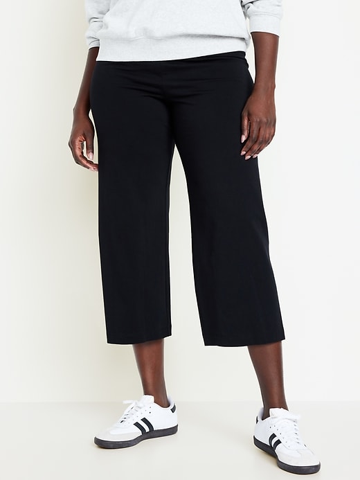 Pantalon Capri Femme Taille Haute - Yoga Habillé, Extensible, Avec Poches, Décontracté, Pour Travail, Bureau - 2