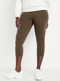 Voir une image plus grande du produit 5 de 6. Legging à taille haute longueur trois quarts pour Femme