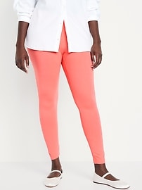 View large product image 5 of 6. High-Waisted Jersey Ankle Leggings
