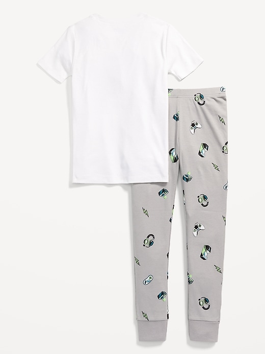 Gender-Neutral Graphic Snug-Fit Pajama Set for Kids