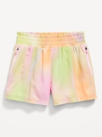 Image number 4 showing, High-Waisted StretchTech Zip-Pocket Shorts for Girls