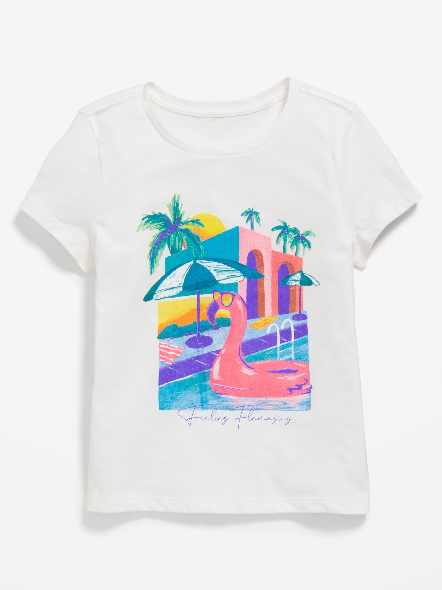 Flamingo Unisex Tee Creme