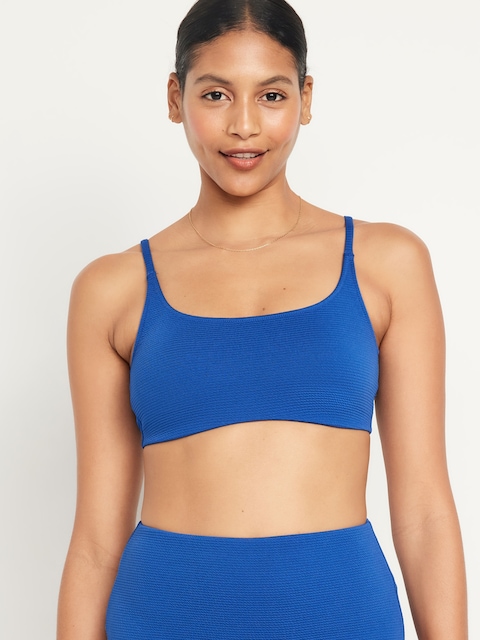 Scoop-Neck Bikini Swim Top
