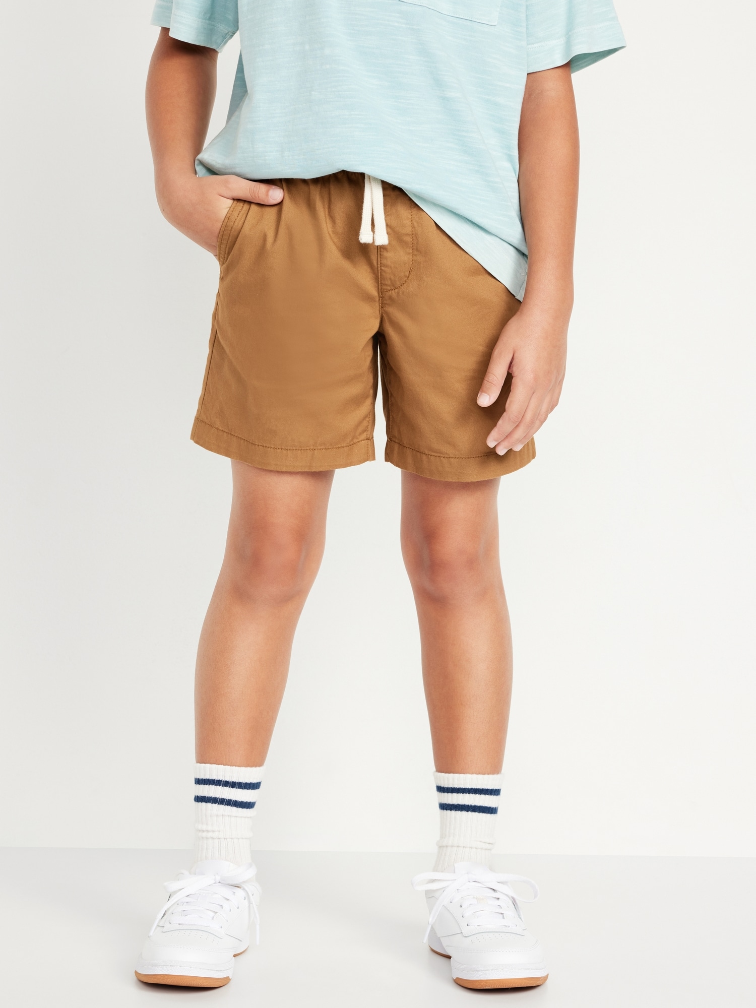 Above Knee Twill Pull-On Shorts for Boys