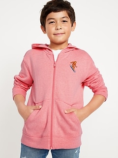 Graphic Zip-Front Hoodie for Boys