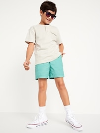 View large product image 3 of 4. Above Knee Twill Pull-On Shorts for Boys