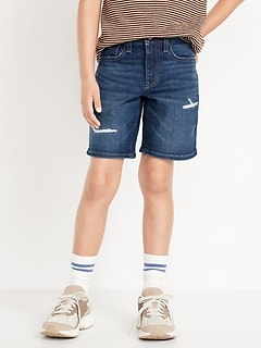 360° Stretch Ripped Jean Shorts for Boys (Above Knee)