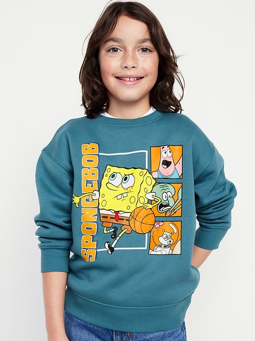 View large product image 1 of 4. Gender-Neutral Licensed Graphic Crew-Neck Sweatshirt for Kids