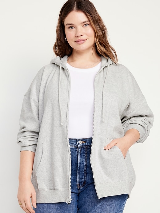 Image number 7 showing, Oversized Full-Zip Hoodie