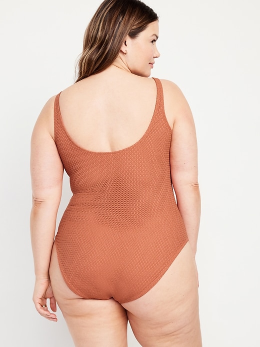 Image number 8 showing, Crochet One-Piece Swimsuit