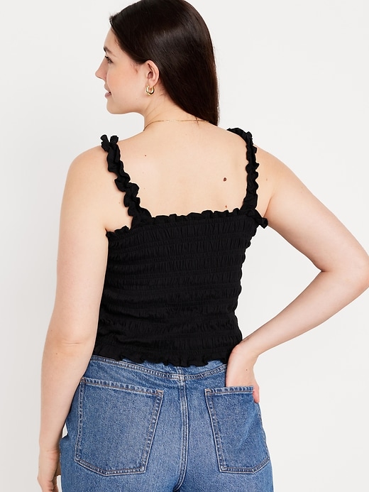 Image number 6 showing, Fitted Smocked Tank Top