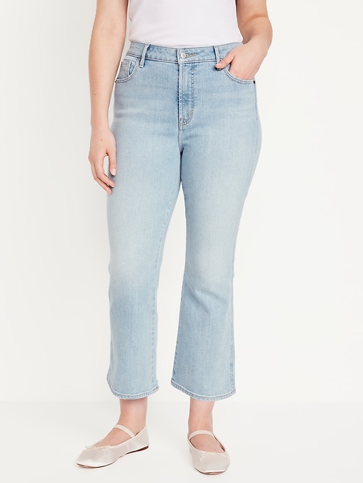 Image number 5 showing, High-Waisted Vintage Crop Flare Jeans