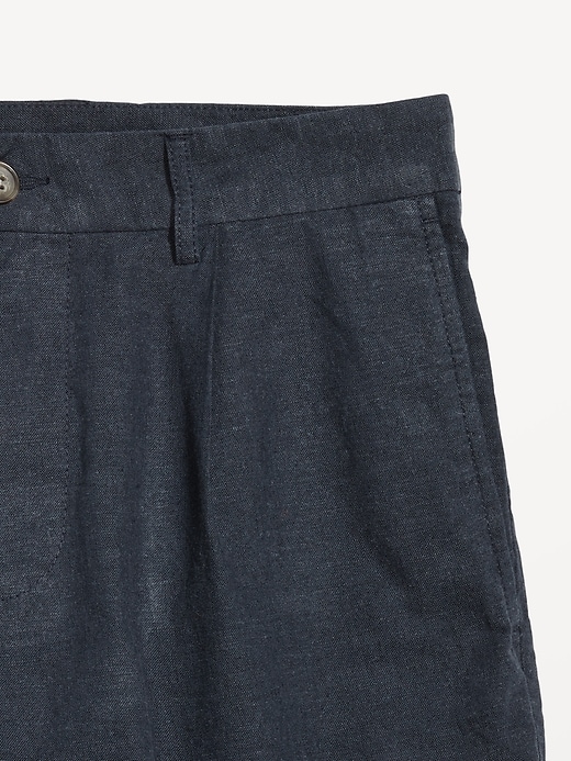 Image number 3 showing, Slim Linen-Blend Chino Shorts -- 7-inch inseam