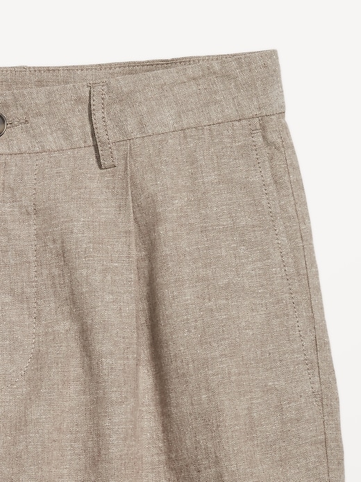 Image number 3 showing, Slim Linen-Blend Chino Shorts -- 7-inch inseam