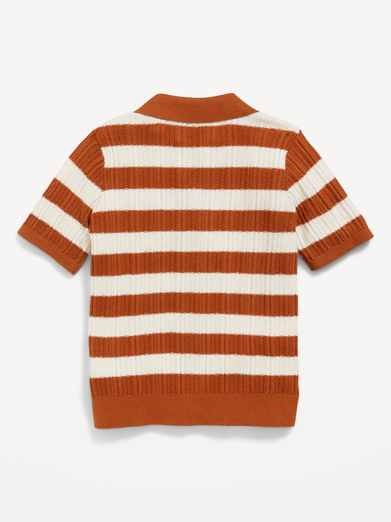 Striped Button-Front Pocket Sweater for Toddler Boys