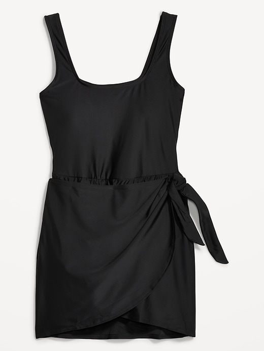 Image number 4 showing, Side-Tie Swim Dress