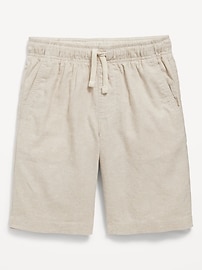 View large product image 4 of 4. Knee Length Linen-Blend Shorts for Boys