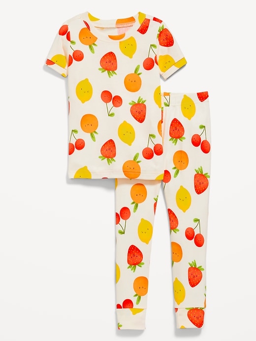 View large product image 1 of 1. Unisex Snug-Fit Printed Pajama Set for Toddler & Baby