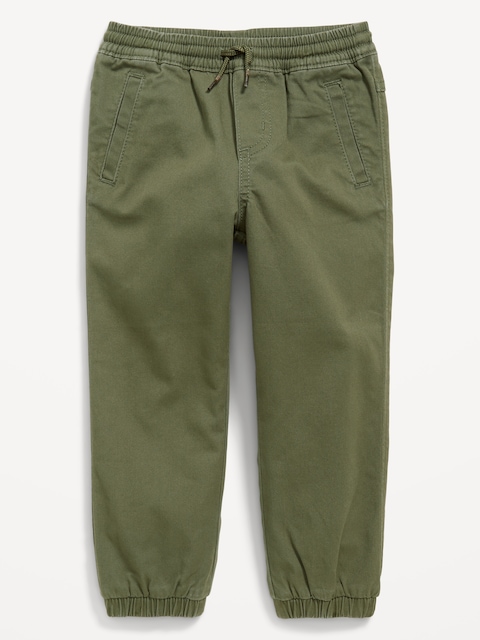 Functional-Drawstring Jogger Pants for Toddler Boys