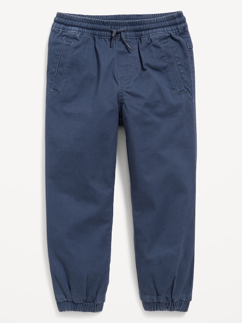 Functional-Drawstring Jogger Pants for Toddler Boys
