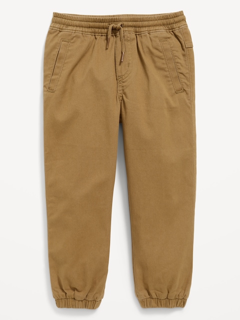 Functional-Drawstring Jogger Pants for Toddler Boys