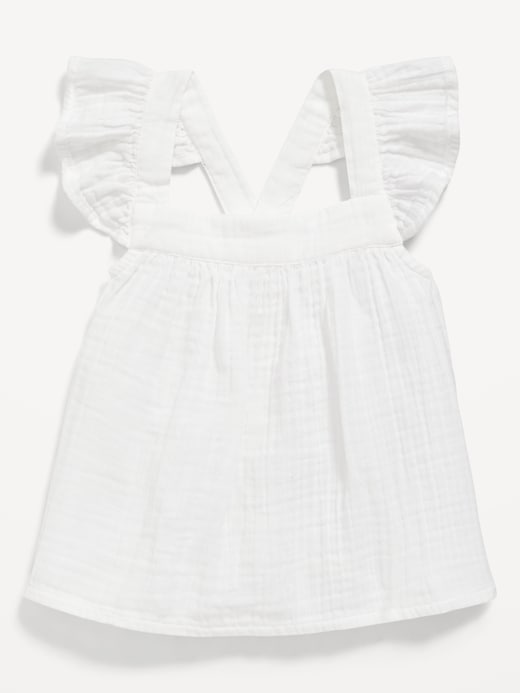 View large product image 1 of 1. Sleeveless Ruffle-Trim Top for Toddler Girls