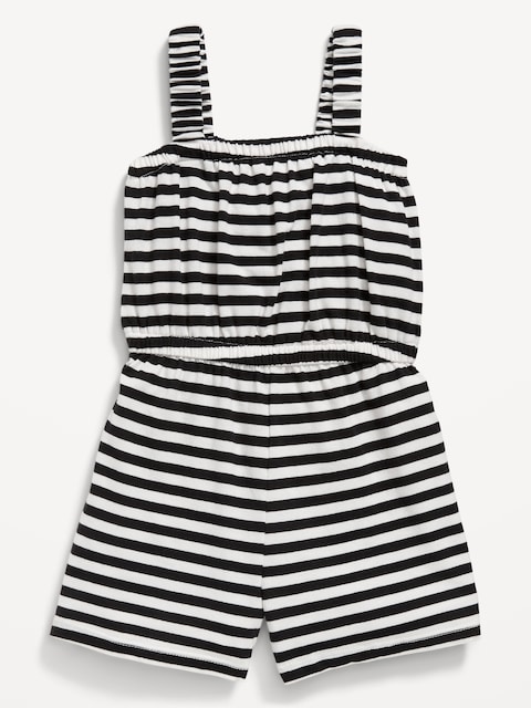 Printed Sleeveless Romper for Toddler Girls