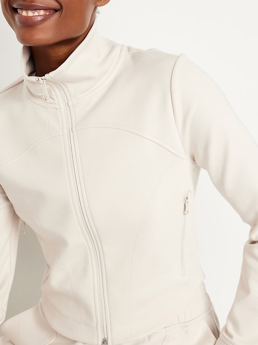 Image number 4 showing, Dynamic Fleece Crop Zip Jacket