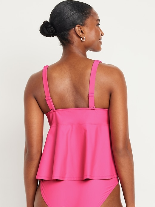 Image number 2 showing, V-Neck Swing Tankini Swim Top