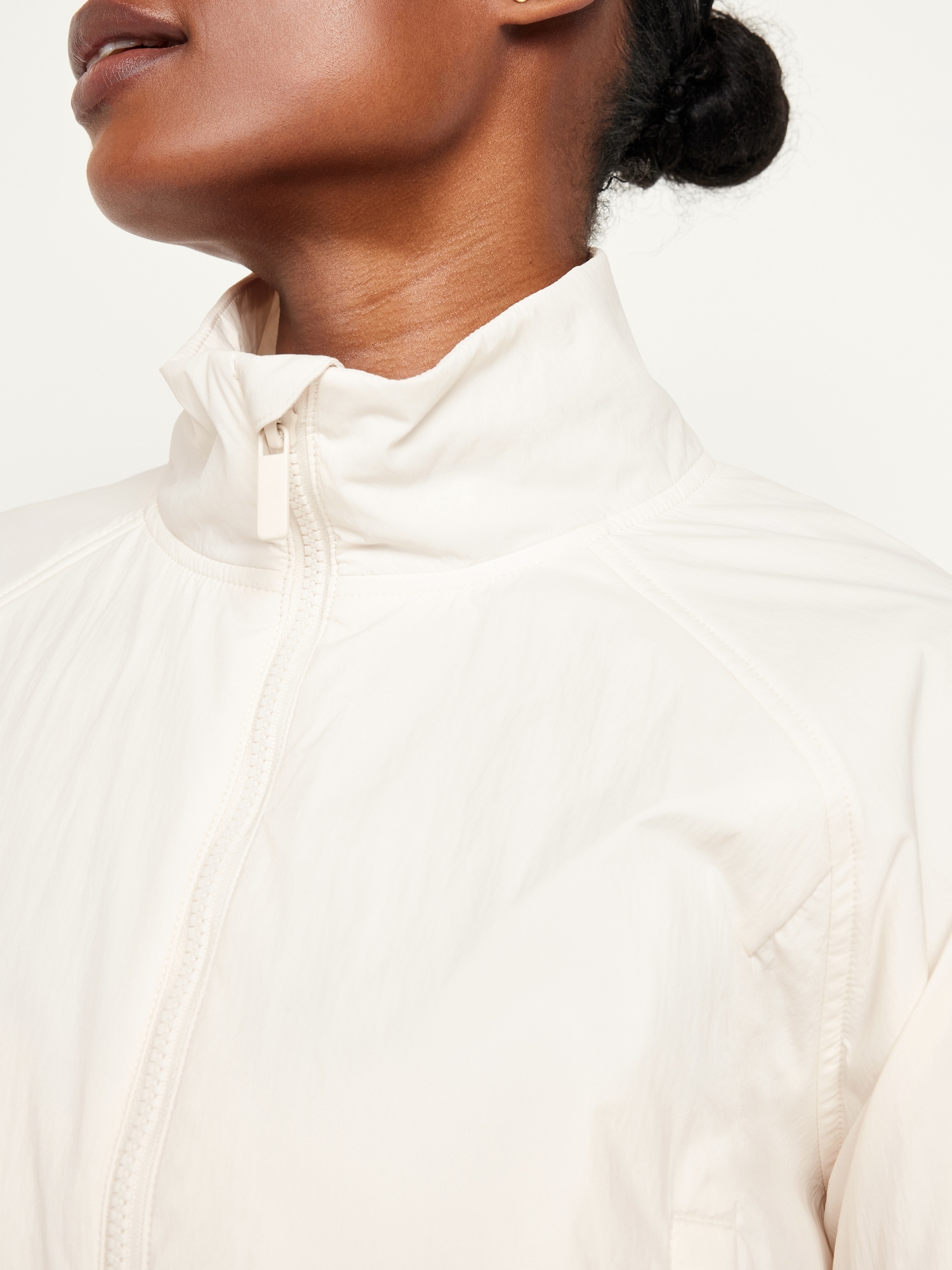 Water-Resistant Nylon Performance Zip Jacket