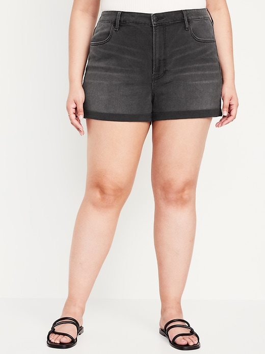 Image number 7 showing, High-Waisted Wow Jean Shorts -- 3-inch inseam