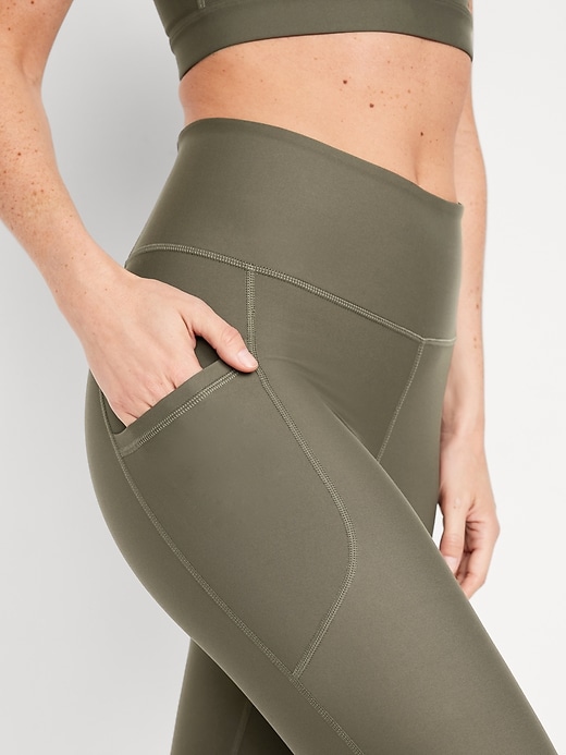 Image number 4 showing, High-Waisted PowerSoft Crop Leggings