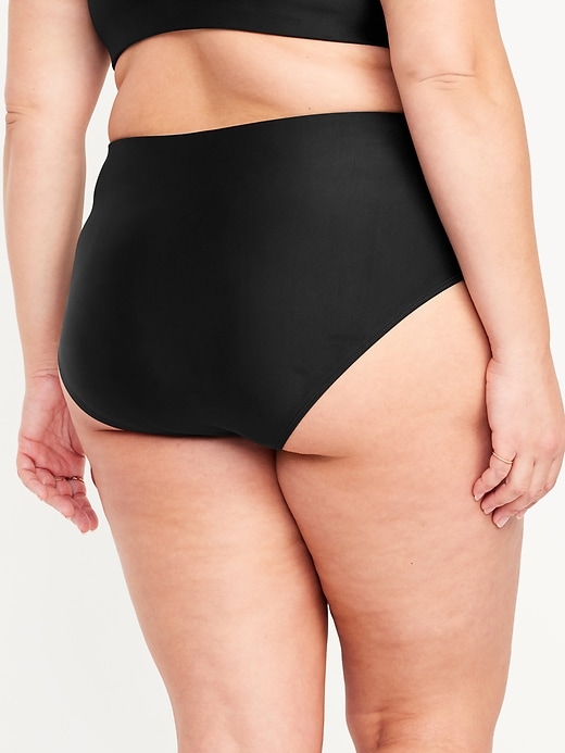 Image number 8 showing, High-Waisted French-Cut Bikini Swim Bottoms