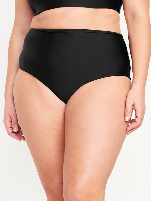 Image number 7 showing, High-Waisted French-Cut Bikini Swim Bottoms