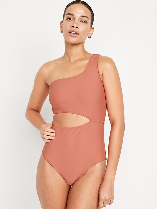 Side Cutout One-Piece Swimsuit | Old Navy