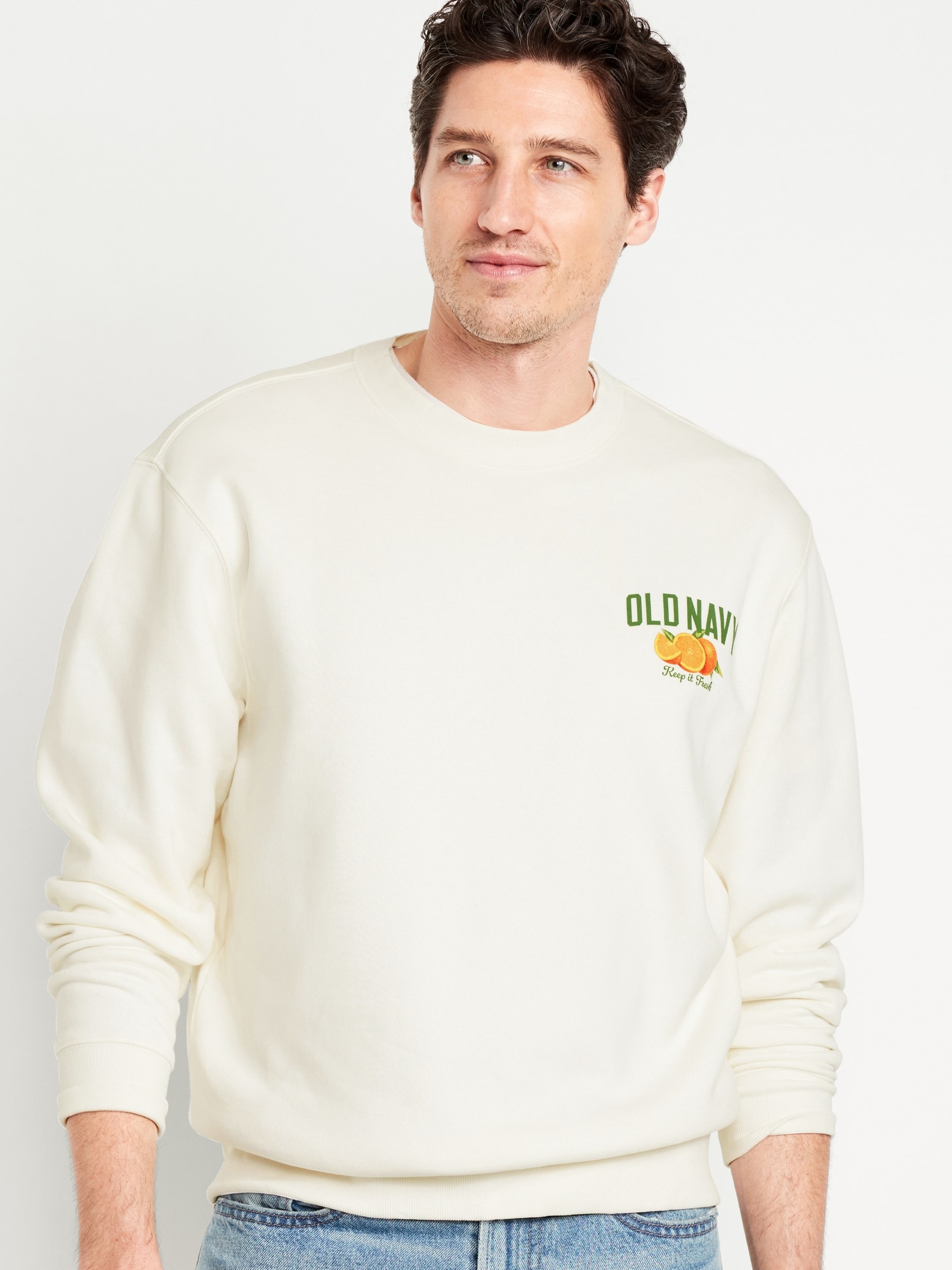 Oversized Logo Sweatshirt for Men