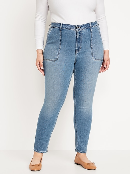 Final Sale Plus Size Distressed Jeans in Denim - ShopperBoard