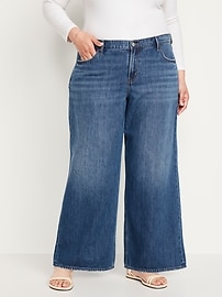 Low-Rise Baggy Wide-Leg Jeans